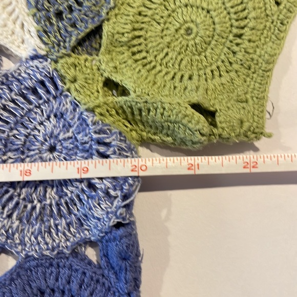 Fiorlini International (By Giorgio Fiorlini) Ladies Crochet Blue & Green Top - Picture 9 of 11